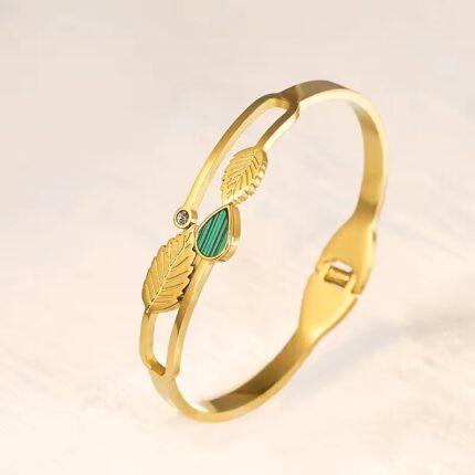 Diamond Encrusted Stailnless Steel Bracelet