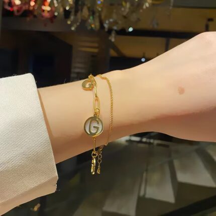 18K Gold Plated Baroque Chain Bracelet