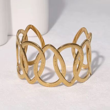 Stainless Steel Open Cuff Bracelet