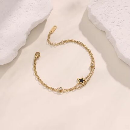 Stainless Steel Star Chain Bracelet