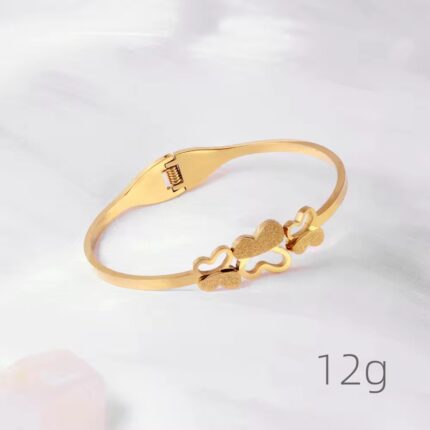 Titanium Stainless Steel Butterfly Bracelet